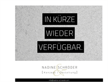 Tablet Screenshot of nadine-schroeder.com
